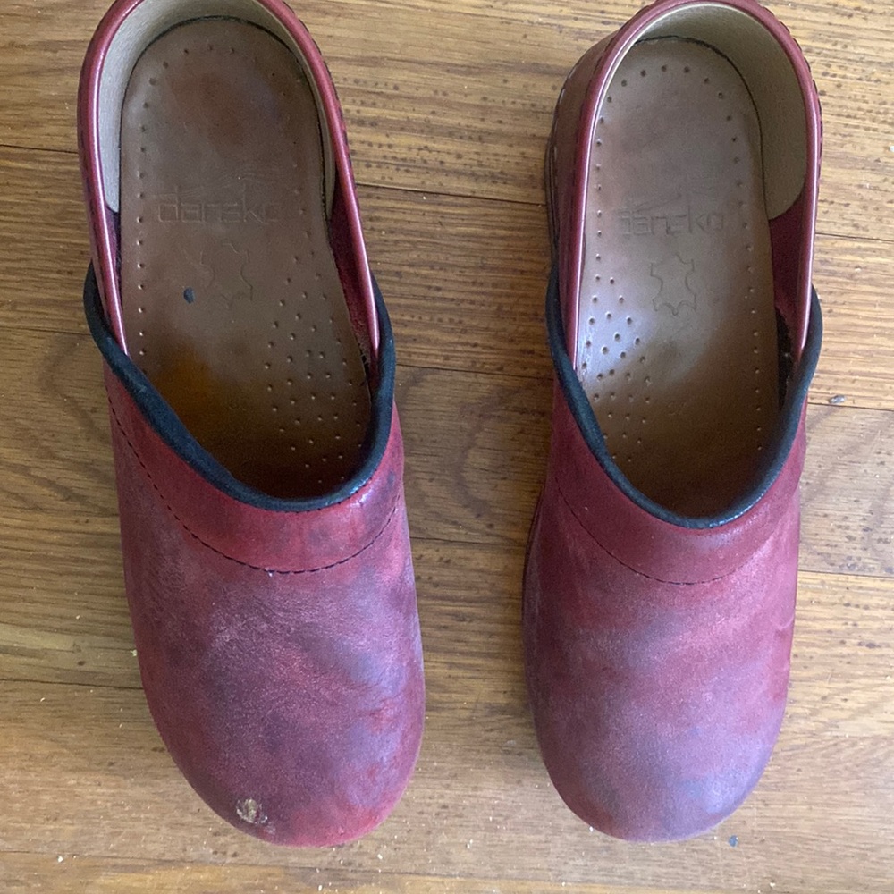 Dansko Clogs dark red Size 37